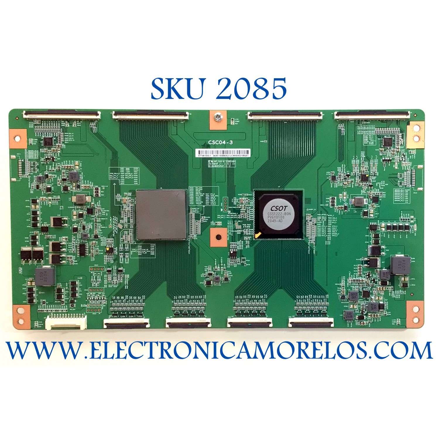 T-CON PARA TV TCL / NUMERO DE PARTE 34291100B6 / CSC04-3 / ST7461E03-1 / 34291100B60A21UCNK5H0210BQ01  / DISPLAY ST7461E03-1 / MODELO 75R648